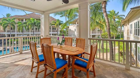 Villas at Poipu Kai #E210 - Resort View Dining Lanai - Parrish Kauai