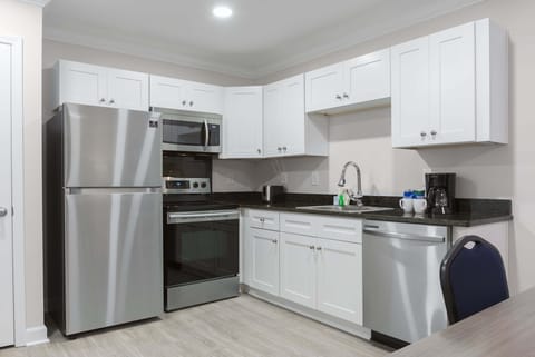 Ocean View 2 Bedroom Condo Sleeps 8 | Private kitchen | Full-size fridge, microwave, oven, stovetop