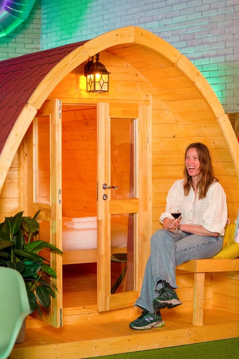 Camping Pod | Egyptian cotton sheets, premium bedding, individually decorated
