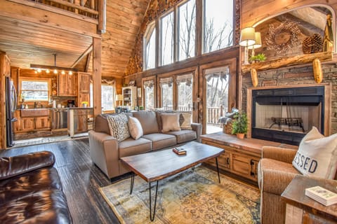 Gorgeous open living space with tons of light and designer touches. 
