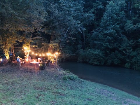 Fire pit area from patio