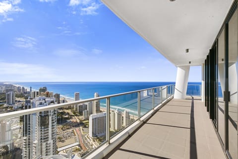 The breathtaking view from the balcony