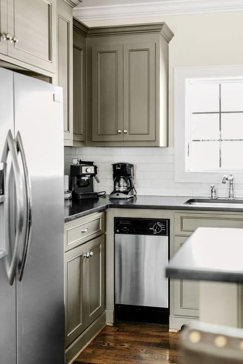 My kitchen is fully stocked—pots and pans, all the utensils, baking pans & more