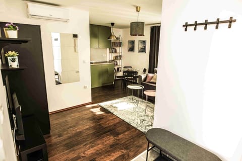 Basic Apartment, 1 Bedroom (3) | Living area | 32-inch LED TV with cable channels, TV