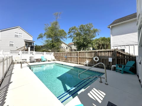 go for a swim in your private pool!