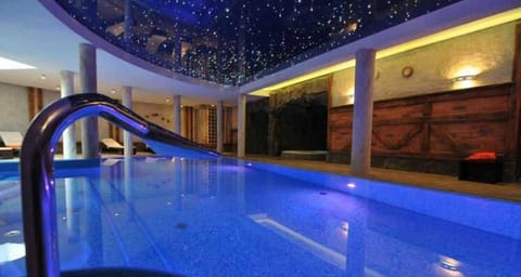 Indoor pool, open 8 AM to 9 PM, sun loungers