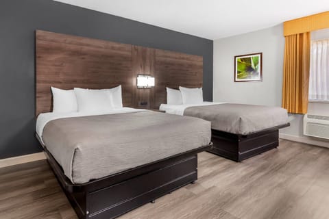 Room, 2 Queen Beds, Non Smoking | Premium bedding, desk, iron/ironing board, free cribs/infant beds