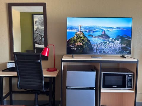 In-room safe, desk, laptop workspace, blackout drapes