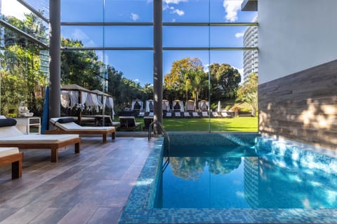 Indoor pool, outdoor pool