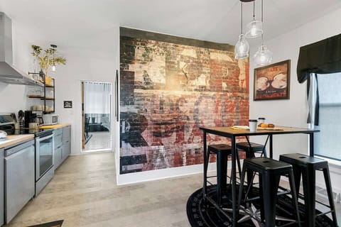 Additional seating in the kitchen area.