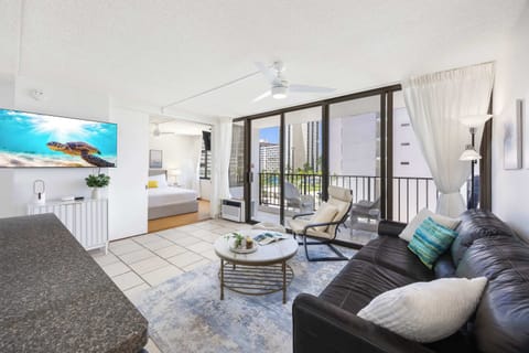 Enjoy your stay in our beautiful condo with a sleeper sofa and a 55" smart TV!