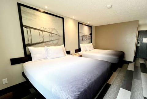 Room, 2 Queen Beds, Non Smoking | Desk, blackout drapes, iron/ironing board, free cribs/infant beds