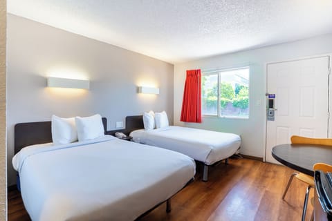Standard Room, 2 Double Beds, Non Smoking, Refrigerator | Blackout drapes, iron/ironing board, free WiFi, bed sheets