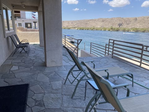 Riverfront Home. Enjoy watching the river flow by from your patio.