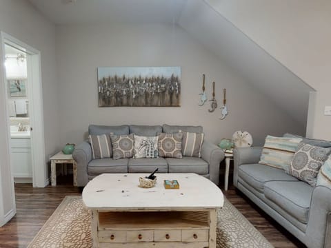 Living Area with Queen Sleeper Sofa