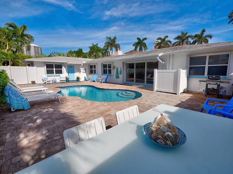 Pool area - Entrance to Unit 2 - Slider from Unit 1
