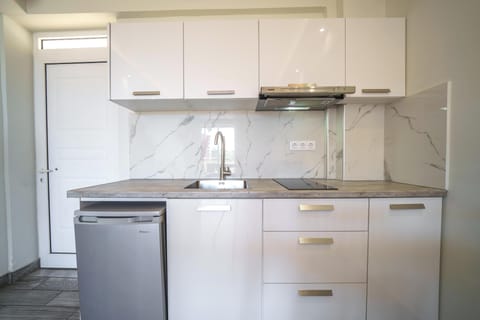 Superior Apartment, 1 Bedroom, Sea View | Private kitchen | Fridge, electric kettle