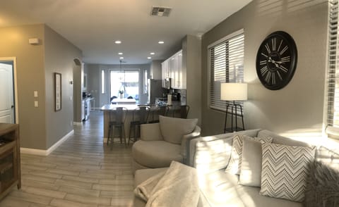 A half bath downstairs is conveniently located right next to the garage.