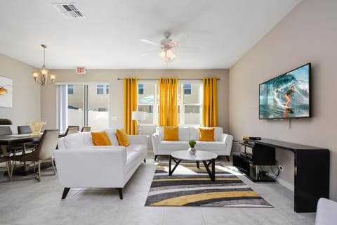 Townhome, 4 Bedrooms | Living room | 60-inch flat-screen TV with cable channels, Smart TV, Netflix