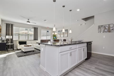 Townhome, 4 Bedrooms | Private kitchenette | Full-size fridge, microwave, oven, stovetop