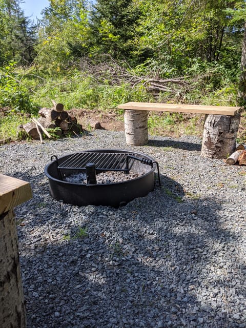 Private fire pit, with unlimited free firewood