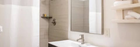 Free toiletries, hair dryer, towels