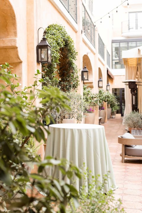 Outdoor wedding area