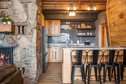 Wonderful kitchen stocked with all tools needed to make a gourmet meal!