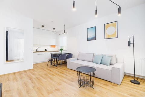 The living room's beautiful design complemented by natural light streaming in.
