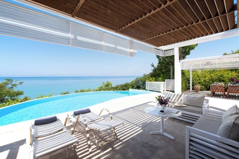 Villa, 2 Bedrooms, Sea View (with Private Pool) | Terrace/patio