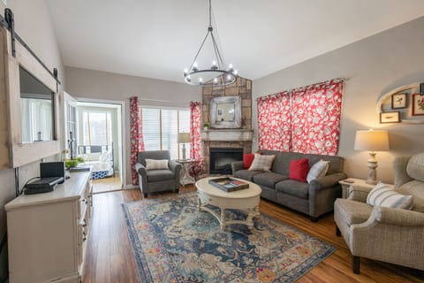 Living Room with Access to Sunroom