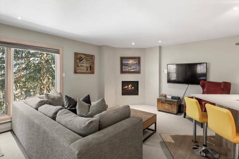 Your group will enjoy evenings relaxing in the living area with gas fireplace and large flat screen TV.