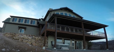 Wrap around deck viewing the lake!