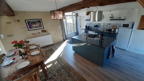 Kitchen and dining area