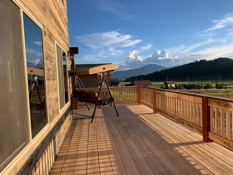 Summer view off front deck. Sawtell in distance