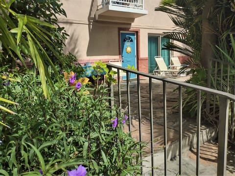 Private Courtyard Entrance.  Secure combination lock/deadbolt entry.