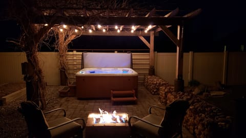 Hot Tub With Fire Pit