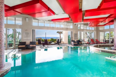 Indoor pool, outdoor pool, open 8:00 AM to 11:00 PM, sun loungers