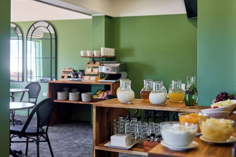 Local cuisine, garden views 