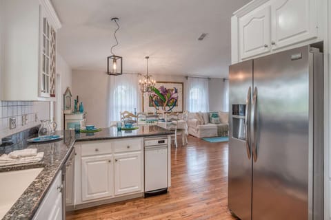 Beautiful open kitchen keeps the conversation flowing.