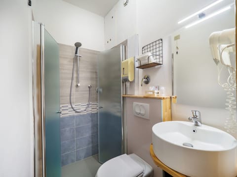 Standard Double Room | Bathroom | Shower, free toiletries, hair dryer, towels