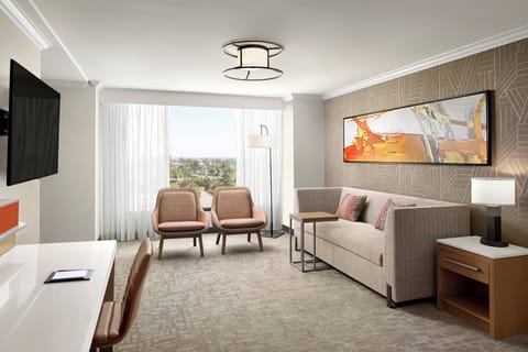 Premium bedding, down comforters, pillowtop beds, in-room safe