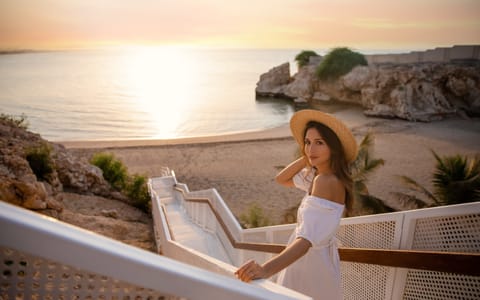 Private beach