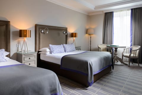 Individually decorated, individually furnished, desk, blackout drapes