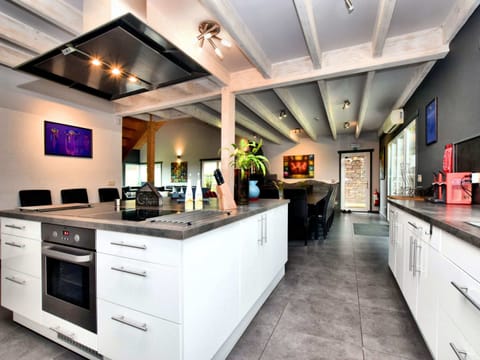 Villa | Private kitchen | Fridge, microwave, dishwasher, highchair