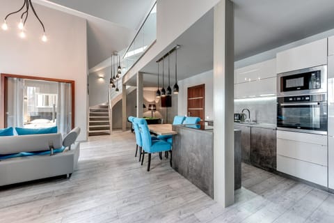 Deluxe Apartment, 2 Bedrooms, Balcony (parking) A22A | Private kitchenette | Fridge, microwave, stovetop, dishwasher