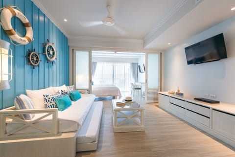 Family Pool Access  | Living area | 32-inch LCD TV with cable channels, TV, DVD player