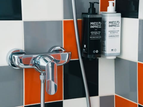 Standard Double Room, 1 Double Bed | Bathroom | Shower, eco-friendly toiletries, hair dryer, towels