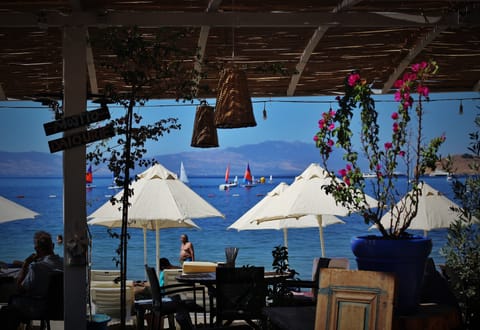 Private beach, free beach cabanas, sun loungers, beach umbrellas