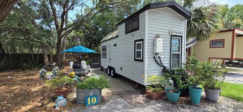 Our adorable Tiny House is in Site 10!